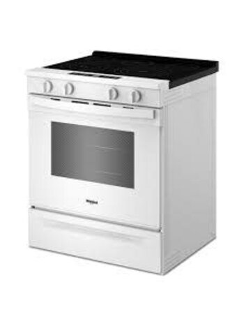 Whirlpool *WSES5030SW Whirlpool 30 in. 5 Element Slide-In Electric Range in White with Air Cooking Technology