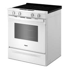 Whirlpool *WSES5030SW Whirlpool 30 in. 5 Element Slide-In Electric Range in White with Air Cooking Technology