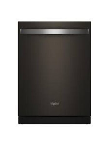 Whirlpool *WDTS8024SV Whirlpool 24-in Top Control Built-in Dishwasher ( Print Resist Black Stainless ) With Third Rack, Total Coverage Wash, Auto Open Air Dry , 47-Decibe