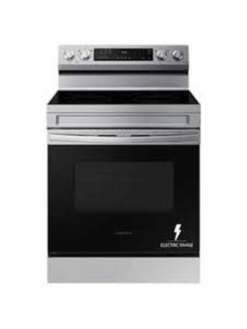 Frigidaire *FCREH050BS Frigidaire 30in 4 Burner Elements Rear Control Free-Standing Electric Range in Stainless Steel with 2-in-1 Dual Expandable Element