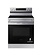 Frigidaire *FCREH050BS Frigidaire 30in 4 Burner Elements Rear Control Free-Standing Electric Range in Stainless Steel with 2-in-1 Dual Expandable Element