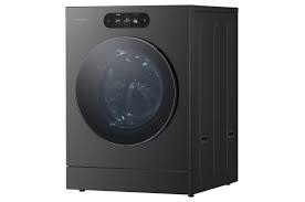 LG *WM9901HBA LG SIGNATURE 5.8 cu. ft. Mega Capacity Stackable Smart Front Load Washer in Brushed Black Steel with ezDispense