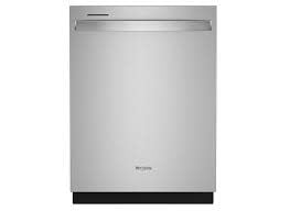 Whirlpool *WDT740SALZ Whirlpool 24-in Top Control Built-in Dishwasher ( Fingerprint Resistant Stainless Steel ) , Sani Rinse, Soak and Clean , 50-Decibe