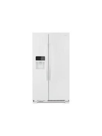 Amana *ASI2575GRW Amana 24.6 cu. ft. Side by Side Refrigerator with Dual Pad External Ice and Water Dispenser in White