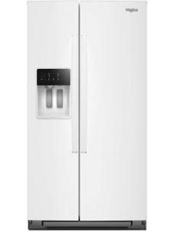Whirlpool *WRSC5536RW Whirlpool 20.85-cu ft Counter-Depth 36-in Wide Side-by-Side Refrigerator with Ice Maker ,Water and Ice Dispenser ( White )