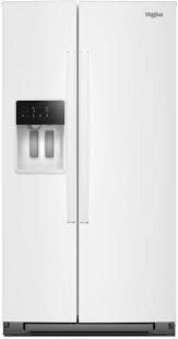 Whirlpool *WRSC5536RW Whirlpool 20.85-cu ft Counter-Depth 36-in Wide Side-by-Side Refrigerator with Ice Maker ,Water and Ice Dispenser ( White )