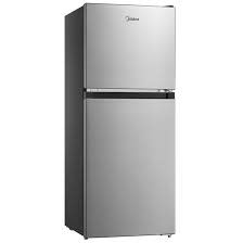 Midea *MRM45D5BST Midea 4.5-cu ft Mini Fridge with Freezer ( Stainless Steel ) ENERGY STAR