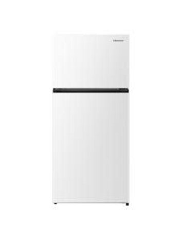 Hisense *RT180N3SWEH Hisense PureSpace 18.1-cu ft Counter-Depth 30-in Wide Top-Freezer Refrigerator ( White ) Garage Ready ENERGY STAR Certified