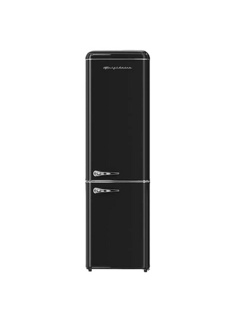 Frigidaire *EFR941-BLACK Frigidaire 9.2-cu ft Standard-Depth 24-in Wide Bottom-Freezer Refrigerator Black )