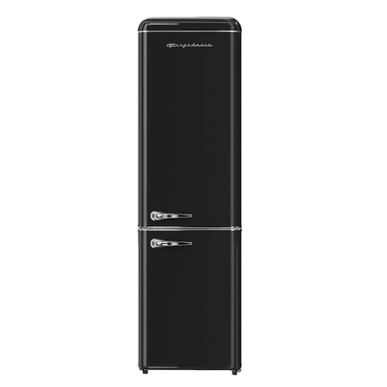 Frigidaire *EFR941-BLACK Frigidaire 9.2-cu ft Standard-Depth 24-in Wide Bottom-Freezer Refrigerator Black )