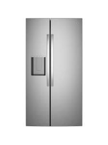 GE *GSS28NYYFS GE 27.9-cu ft Standard-Depth 36-in Wide Side-by-Side Refrigerator with Ice Maker ,Water and Ice Dispenser ( Fingerprint Resistant Stainless Steel )