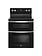 Whirlpool *WGE745C0FE Whirlpool 6.7 cu. ft. 5 Burner Element Double Oven Electric Range with True Convection in Black Ice
