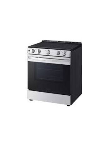 LG *LSEL6330SE LG 30-in Glass Top 4 burners 6.3-cu ft Slide-In Electric Range ( Stainless Steel