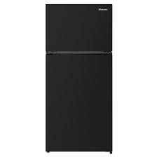 Hisense *RT180N3SBEH Hisense PureSpace 18.1-cu ft Counter-Depth 30-in Wide Top-Freezer Refrigerator ( Black ) Garage Ready ENERGY STAR Certified