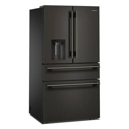 Kitchenaid *KRMF436SBE KitchenAid Standard-Depth 29.51-cu ft 36-in Wide with Ice Maker ( Black Ore ) ENERGY STAR Certified