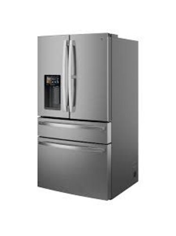 GE *PVD28HYYFS GE Profile Standard-Depth Kitchen Assistant 27.9-cu ft 36-in Wide with Ice Maker and Door within Door ( Fingerprint Resistant Stainless Steel ) ENERGY STAR Certified