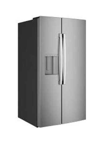 GE *GSS28LYYFS GE 27.7-cu ft Standard-Depth 36-in Wide Side-by-Side Refrigerator Smart Compatible with Ice Maker ,Water and Ice Dispenser ( Fingerprint Resistant Stainless Steel )