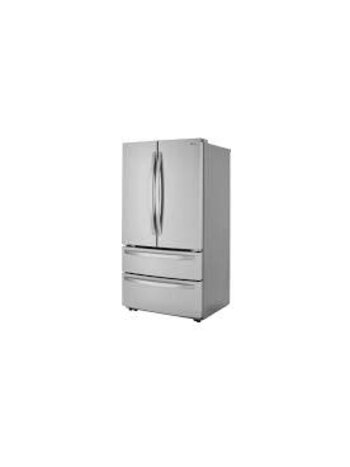 LG *LMWS29626S LG 36 in. 28 cu. ft. 4-Door French Door Smart Refrigerator with Ice and Water Dispenser in PrintProof Stainless Steel