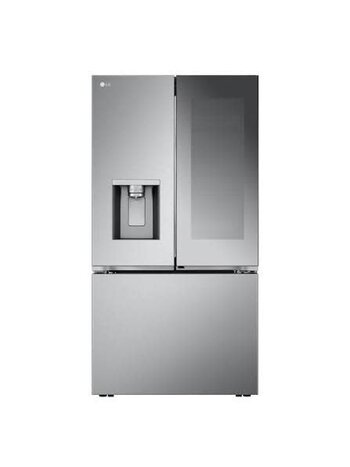 LG *LRYKS3106S LG 31 cu. ft. Standard-Depth MAX French Door Refrigerator w/Mirrored Instaview & 4 types of ice, PrintProof Stainless Steel
