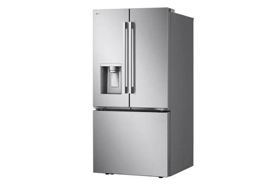 LG *LF25H6330S LG 33 in. W. 25 cu.ft. Smart 3-Door French Door Refrigerator Standard Depth MAX in Stainless Steel with Dual Ice Makers