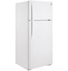 GE *GIE18GTNRWW GE 17.5 cu. ft. Top Freezer Refrigerator in White, ENERGY STAR