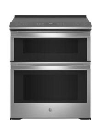 GE *PS960YPFS GE Profile 30 in. 5 Burner Element Smart Slide-In Double Oven Electric Range in Fingerprint Resistant Stainless w/ Air Fry