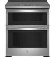 GE *PS960YPFS GE Profile 30 in. 5 Burner Element Smart Slide-In Double Oven Electric Range in Fingerprint Resistant Stainless w/ Air Fry
