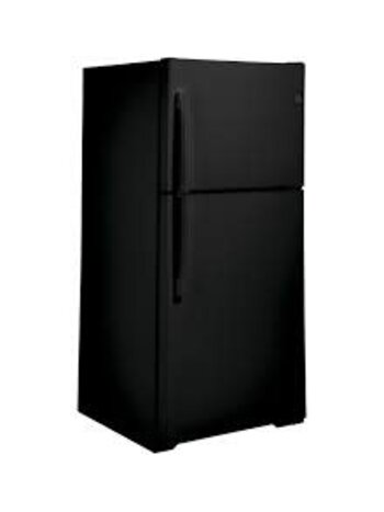 GE *GTE19DTNRBB GE 19.2 cu. ft. Top Freezer Refrigerator in Black, ENERGY STAR