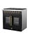Forno *FFSGS6356-36 FORNO Galiano 36-in Deep recessed 6 burners Convection Oven Freestanding Dual Fuel Range ( Black )