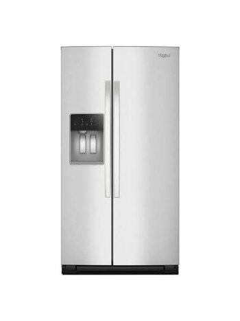 Whirlpool *WRSF6536RZ Whirlpool 36 in. 28.70 cu. ft. Full-Depth Side-by-Side Refrigerator in Fingerprint Resistant Stainless Finish with TruCool System