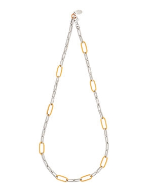Frederic Duclos SS/YGP Paperclip Necklace