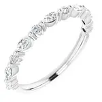 Franklin Jewelers 14K White 3/8 CTW Natural Diamond Band