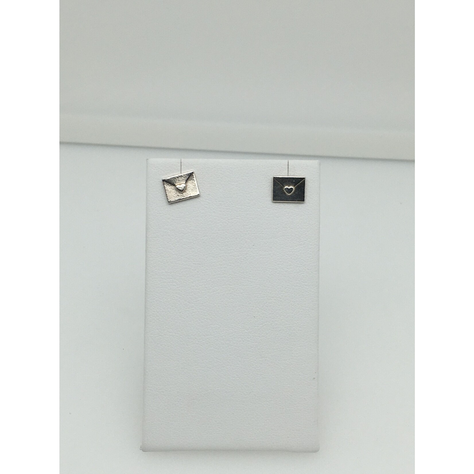 Franklin Jewelers Tiny Envelope Sterling Post Earrings