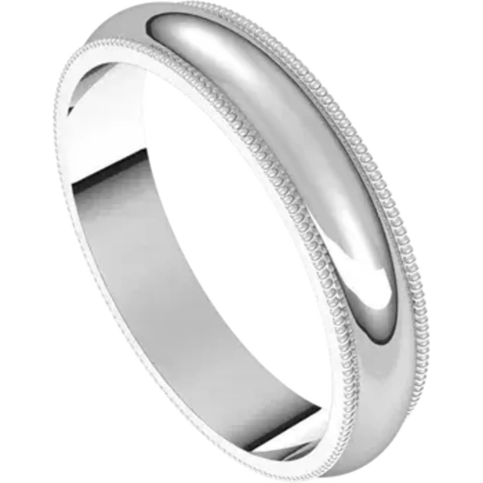 Franklin Jewelers SS 4mm Milgrain Edge band