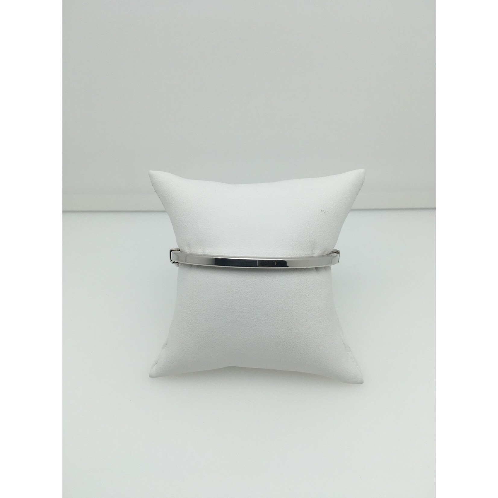 Stuller Jewelry Sterling Silver 4.00 mm  Hinged Bangle Bracelet