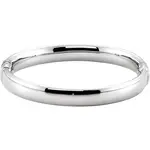 Stuller Jewelry Sterling Silver 4.00 mm  Hinged Bangle Bracelet