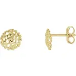 Stuller Jewelry 14K YG Organic Stud Earrings