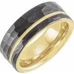 Franklin Jewelers Tungsten with gold inlay size 10