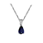 Jye International Inc 18ktW Sapphire and Diamond Necklace