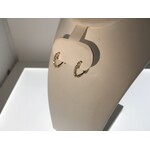 Franklin Jewelers 18KTY 0.21cttw Diamond Hoop Huggies