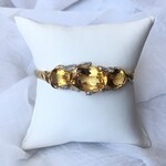 Franklin Jewelers 14kt Y Citrine and Diamond fashion bracelet