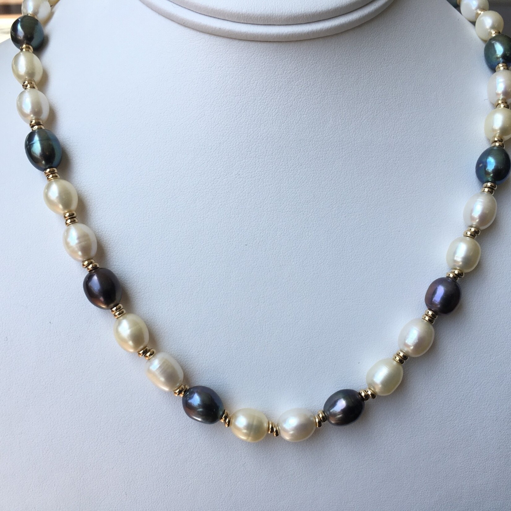 Franklin Jewelers 14kt Y Multi-color Potato Pearl Necklace