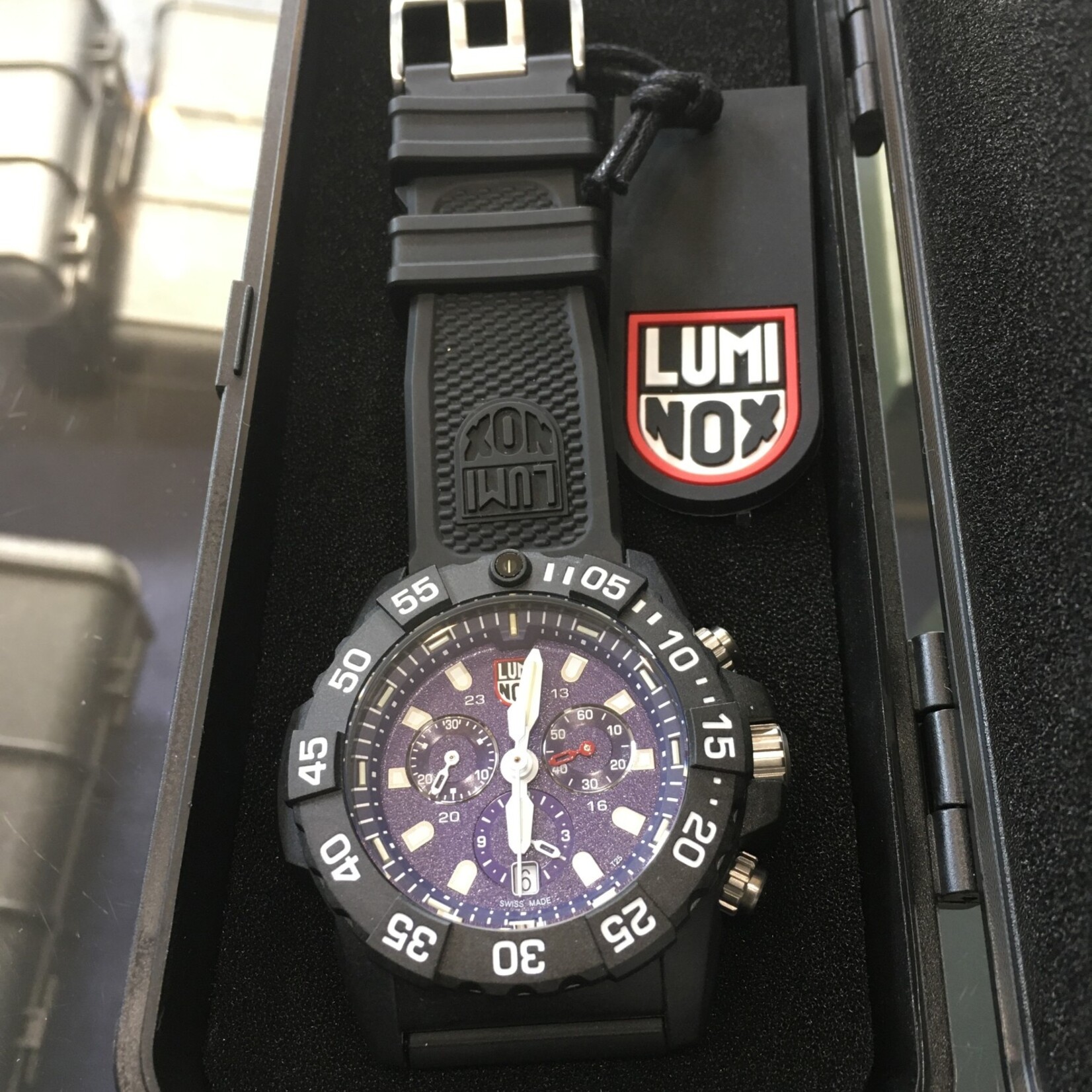 Franklin Jewelers Luminox XS.3583 Navy Seal chronograph black watch