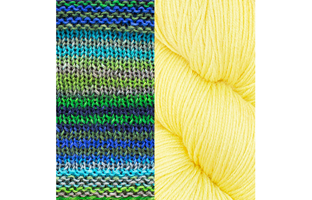 Butterfly Papillon Shawl Kit - 3025 / Citrus