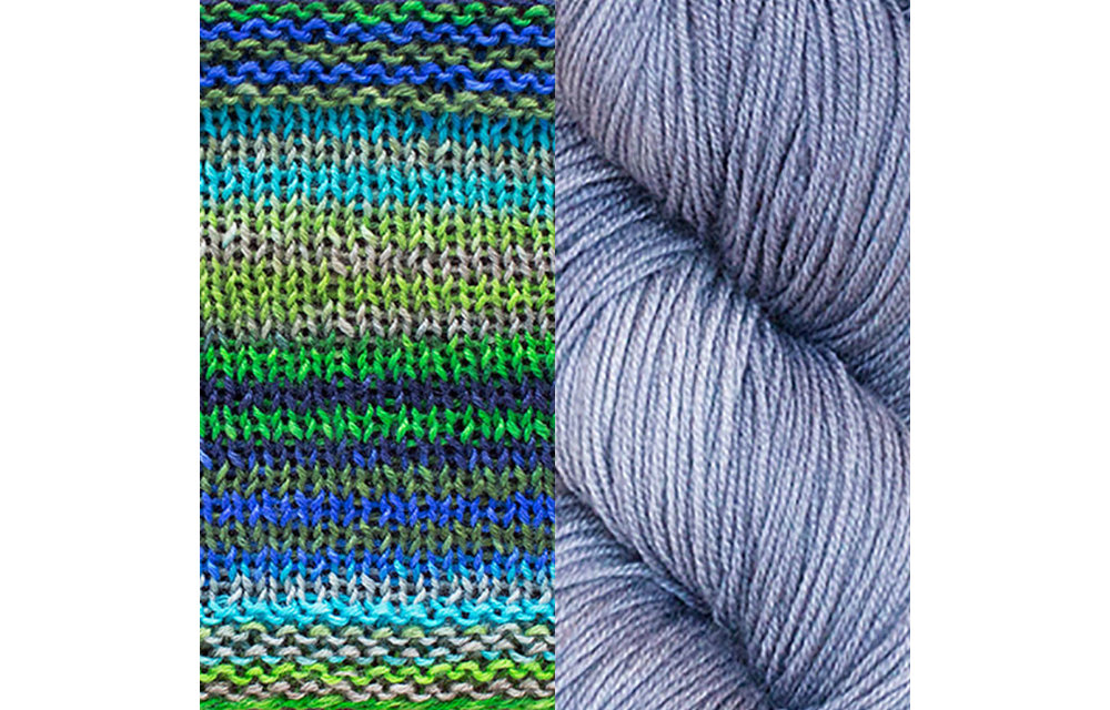 Butterfly Papillon Shawl Kit - 3025 / Cosmic Purple Carrot