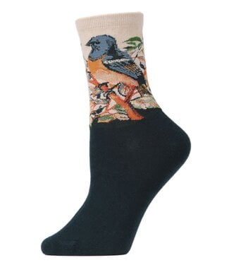 Taupe Bird Socks