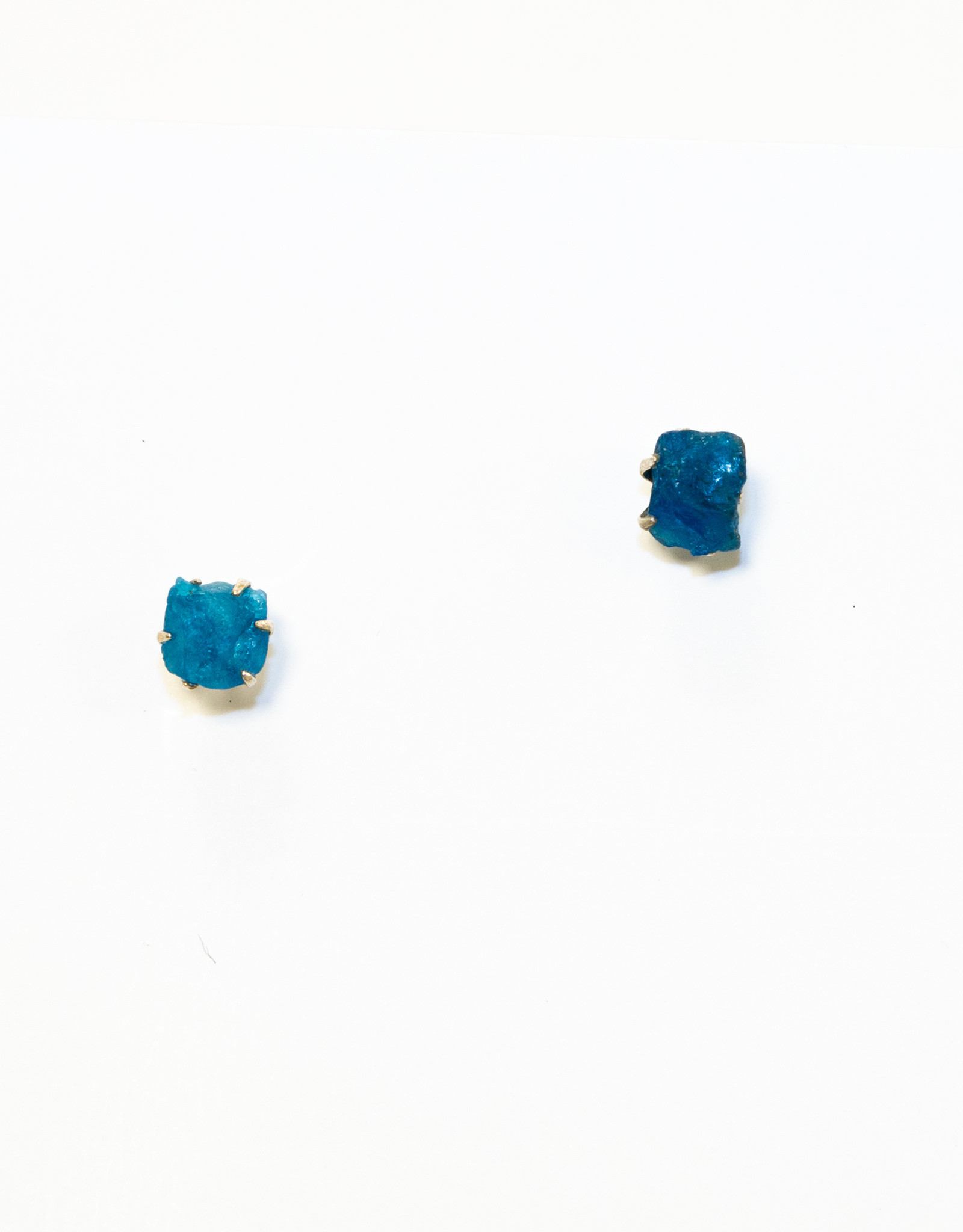 Earrings Evolved Blue Apatite Stone