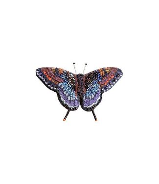 Red Spotted Purple Butterfly Brooch