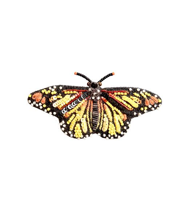 Meandering Monarch Butterfly Brooch
