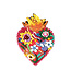 Flaming Heart Brooch